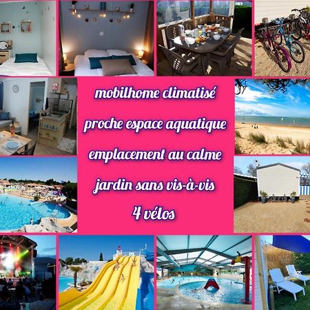 Mobilhome climatisé-2ch-terrasse chauffée-camping Les Charmettes Les Mathes Esterno foto