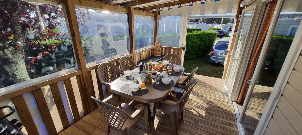 Mobilhome climatisé-2ch-terrasse chauffée-camping Les Charmettes Les Mathes Esterno foto