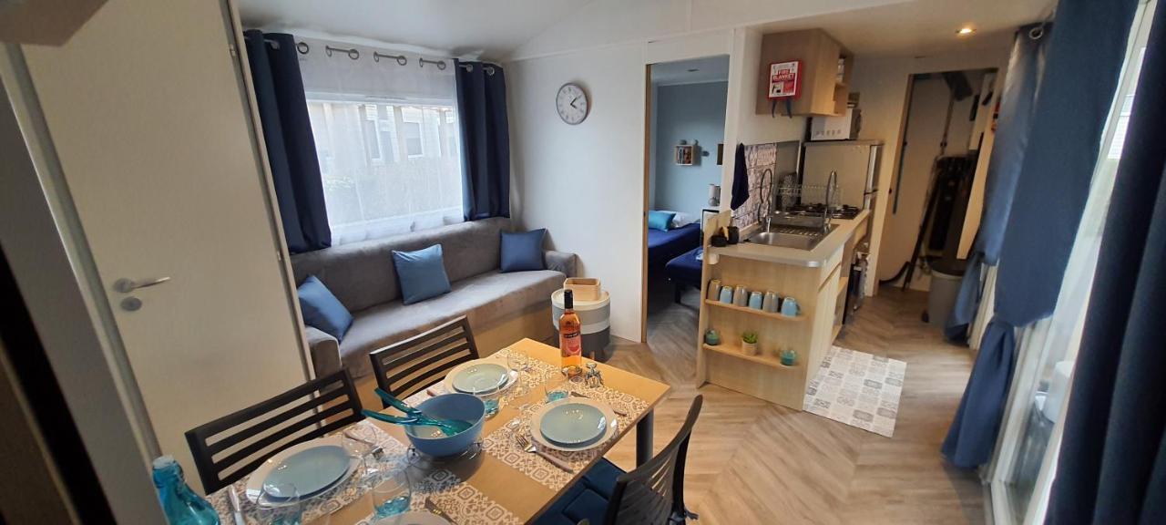 Mobilhome climatisé-2ch-terrasse chauffée-camping Les Charmettes Les Mathes Esterno foto
